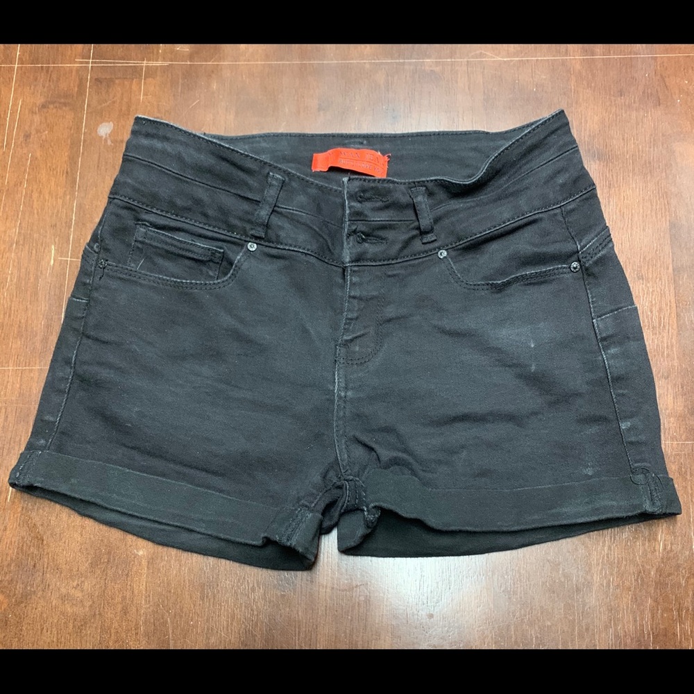 Black Jean Shorts
